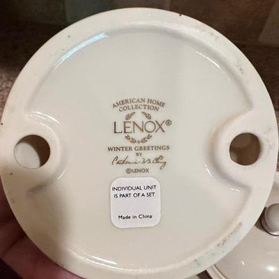 Lenox Winter Greetings Tea Pot/Cups Lot