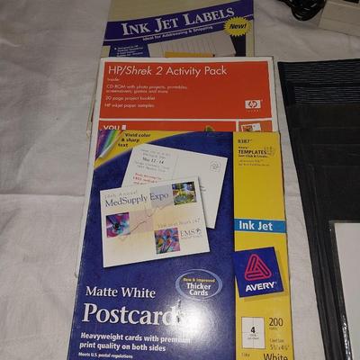 MAKE OWN POSTCARDS-LABELS-COMPUTER PAPER-DISPLAY FOLDERS AND MORE