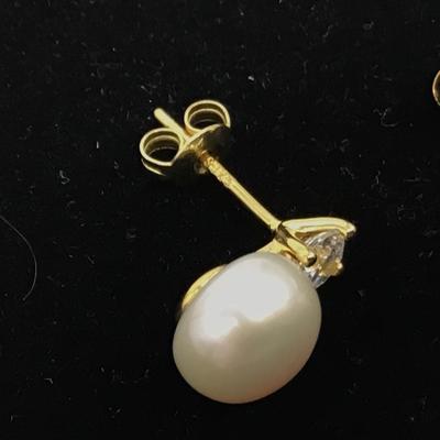 Sterling 925 Pearl Earrings