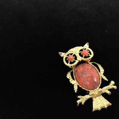 Vintage Gerrys Owl Brooch/ Pendant