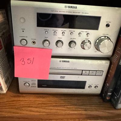 Yamaha Natural Sound Stereo Receiver, 2 speakers, and DVD player. STEAL!