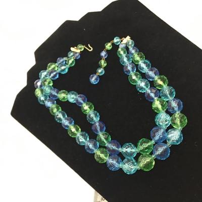 1960s Western Germany Double Strand Bead Necklace