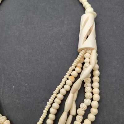 Two Vintage Bone Necklaces