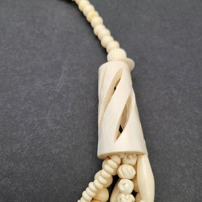 Two Vintage Bone Necklaces