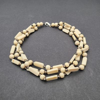 Two Vintage Bone Necklaces