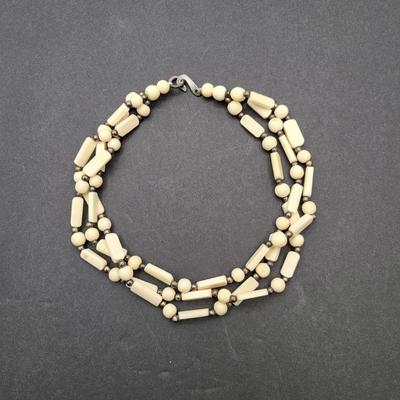 Two Vintage Bone Necklaces