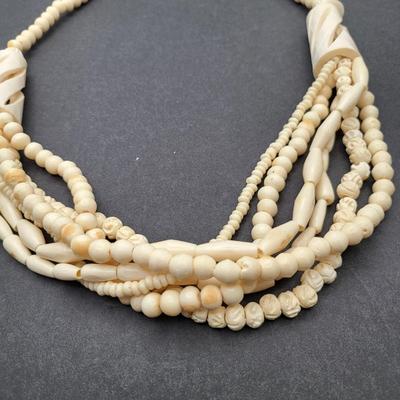 Two Vintage Bone Necklaces