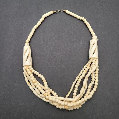 Two Vintage Bone Necklaces