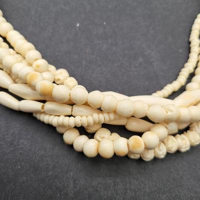 Two Vintage Bone Necklaces