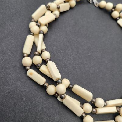 Two Vintage Bone Necklaces