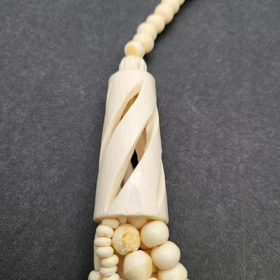 Two Vintage Bone Necklaces