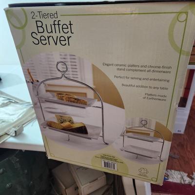 2 Tier Buffet Server New in Box