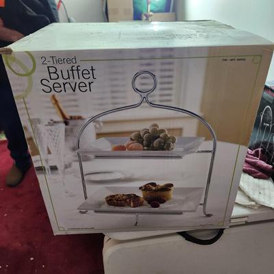 2 Tier Buffet Server New in Box