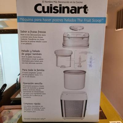 Cuisinart Frozen Dessert Ice Cream Maker Fruit Scoop New in Box
