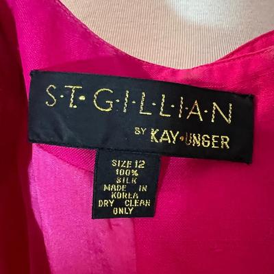 Lot of 3 Vintage Designer Silk Dresses