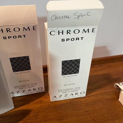 Lot of 3 CHROME SPORT by Azzaro Men’s Eau De Toilette Spray Cologne