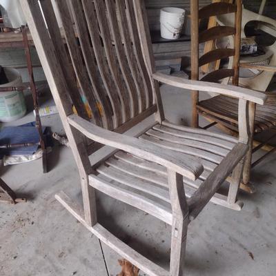 Wood Porch Rockers Set of Two (MB)