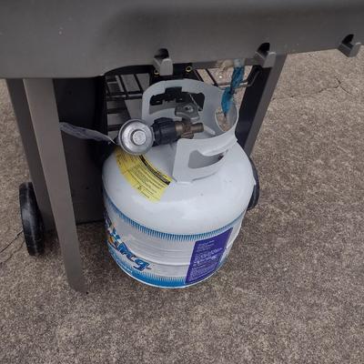 Gas Outdoor Weber Grill Genesis II Propane Tank with Canvas Cover