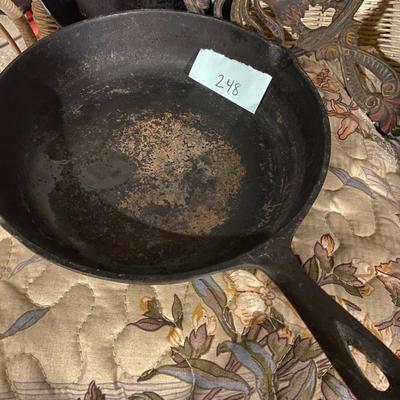 Lot of Cast Iron Pans and Trivet