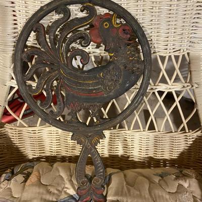 Lot of Cast Iron Pans and Trivet