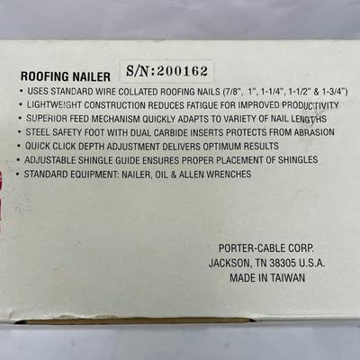 Porter Cable Pneumatic Roofing Nailer