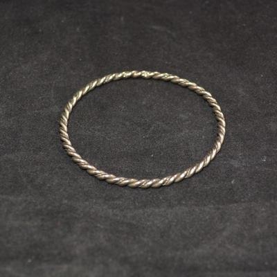 925 Sterling Wound Cuff Bracelet 14.4g