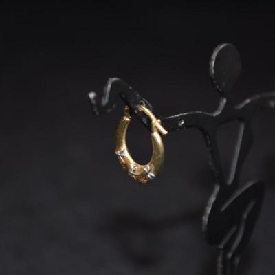 10k Gold Hoop Earrings 0.8g
