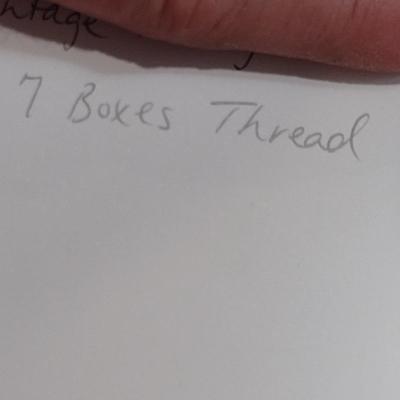 Collection of Thread and Seven Organizer Boxes