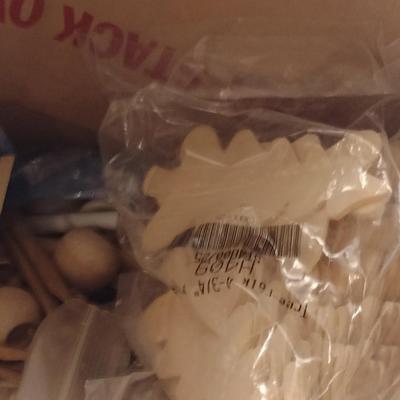 Box of Assorted Crafting Supplies
