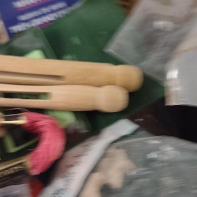 Box of Assorted Crafting Supplies