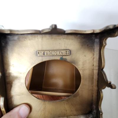 Jay Strongwater Swarovski Jewels Green & Brown Tissue Box