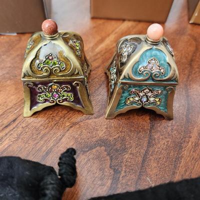Lot of 3 Jay Strongwater Pill Trinket Boxes