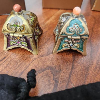 Lot of 3 Jay Strongwater Pill Trinket Boxes