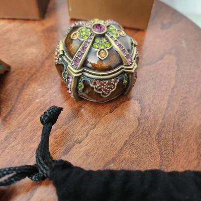 Lot of 3 Jay Strongwater Pill Trinket Boxes