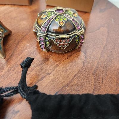 Lot of 3 Jay Strongwater Pill Trinket Boxes