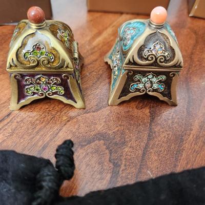 Lot of 3 Jay Strongwater Pill Trinket Boxes