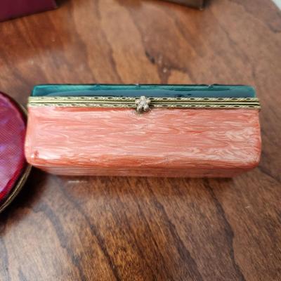 Lot of 3 Jay Strongwater Compact Mirrors & Lipstick wMirror case
