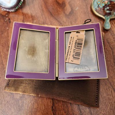 Lot of 6 Jay Strongwater Designs Small Picture Frames , Pill Trinket box, Tiny Mirror,