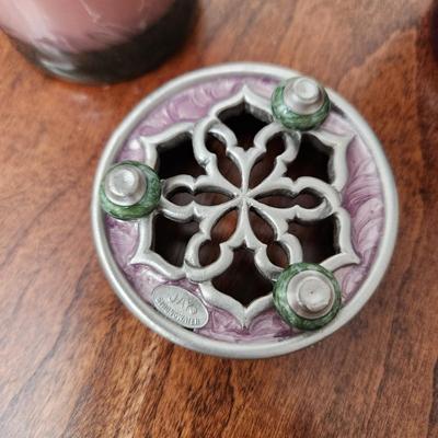 Lot of 6 Jay Strongwater Designs Small Picture Frames , Pill Trinket box, Tiny Mirror,