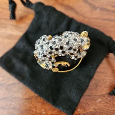 Jay Strongwater Leopard Pill Trinket Holder