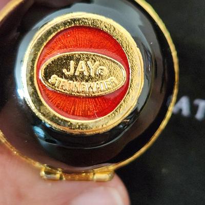 Jay Strongwater Leopard Pill Trinket Holder