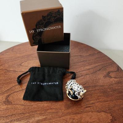 Jay Strongwater Leopard Pill Trinket Holder