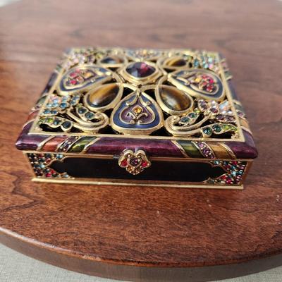 Jay Strongwater Crystal Trinket Box