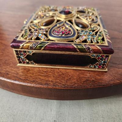 Jay Strongwater Crystal Trinket Box