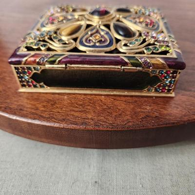 Jay Strongwater Crystal Trinket Box
