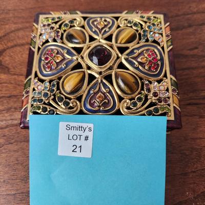 Jay Strongwater Crystal Trinket Box
