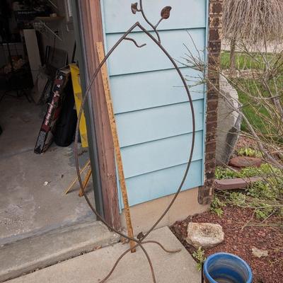 Wrought Iron Hanging Basket Holder