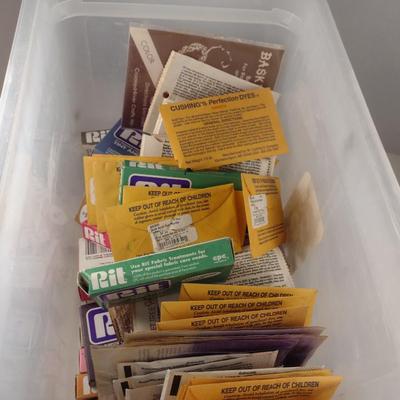 Assorted Fabric Dyes- Rit, Deka, Cushing's, and Basket Tree