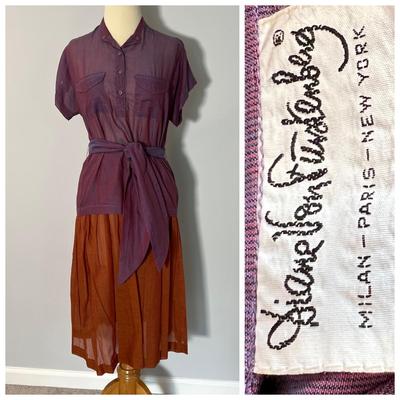 Vintage Diane Von Furstenberg Skirt & Top Set