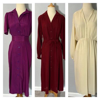 3 High End Vintage Designer Dresses